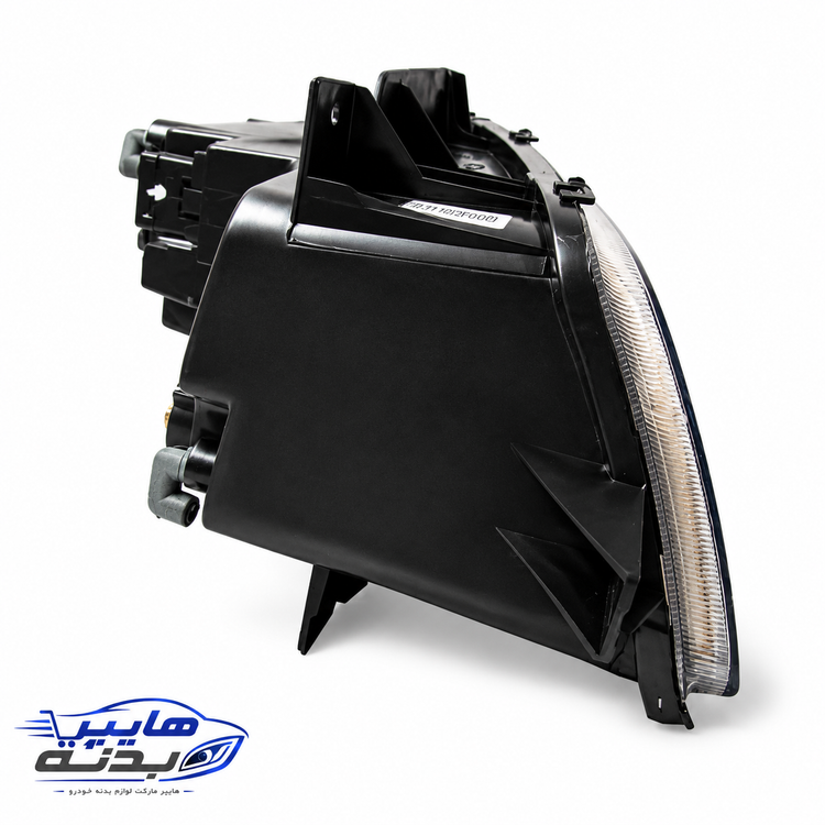 نمای پشت و جای موتور و سوکت چراغ جلو سمت چپ پژو 405 SLX مدرن